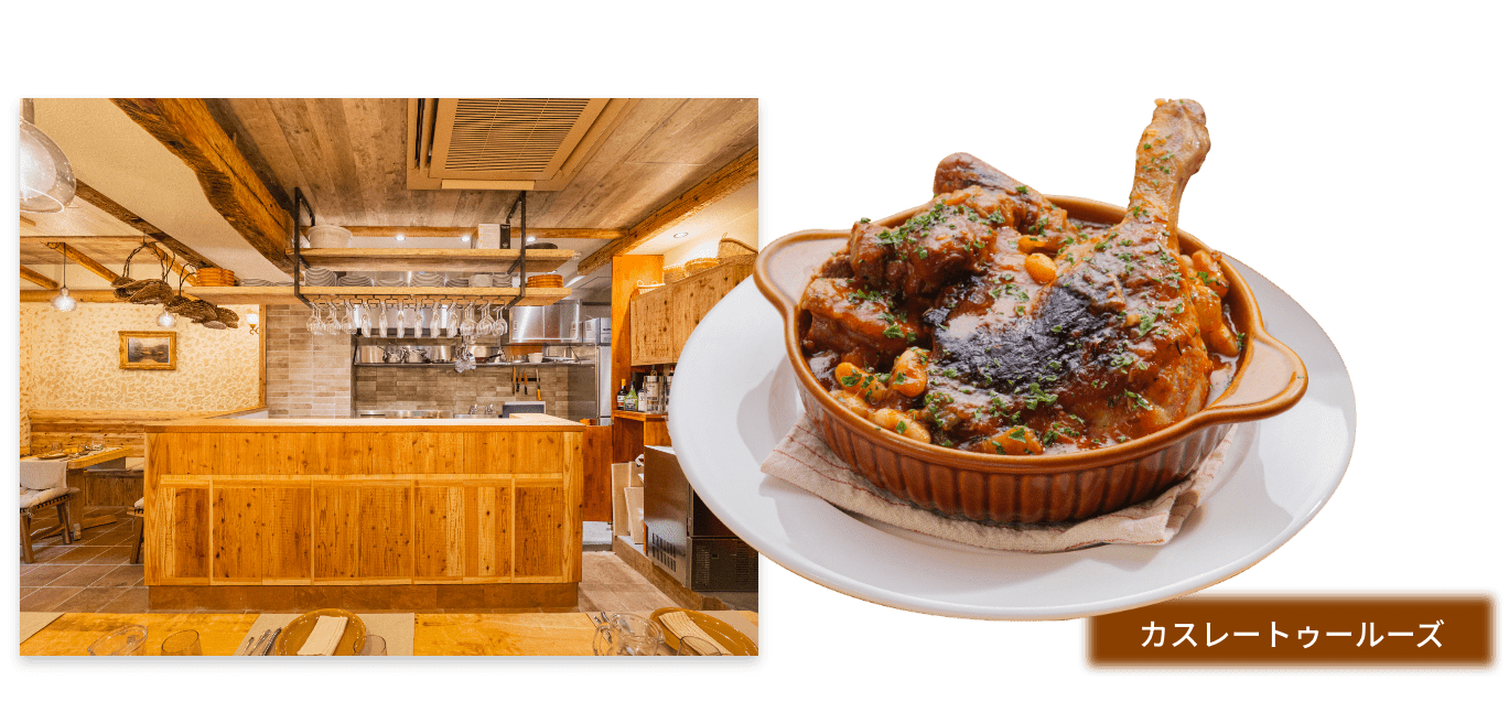 店内とカスレトゥールーズ